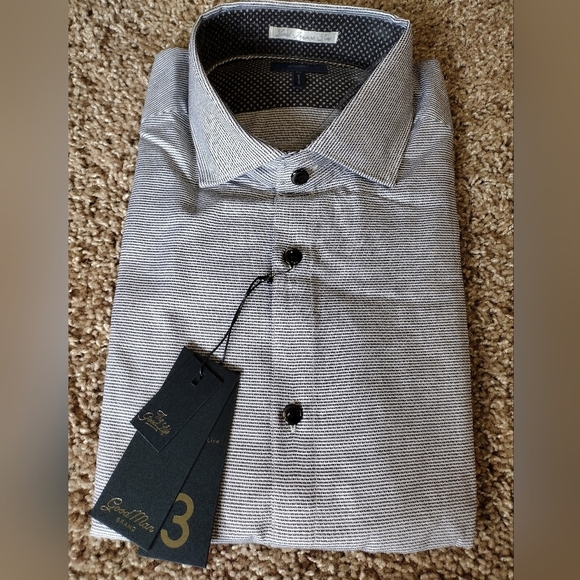 Good Man Brand Other - Good Man Brand Men's Gray Lined Long Sleeve Button Down  Shirt NWT